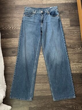 Gap 90s loose low rise medium wash jeans